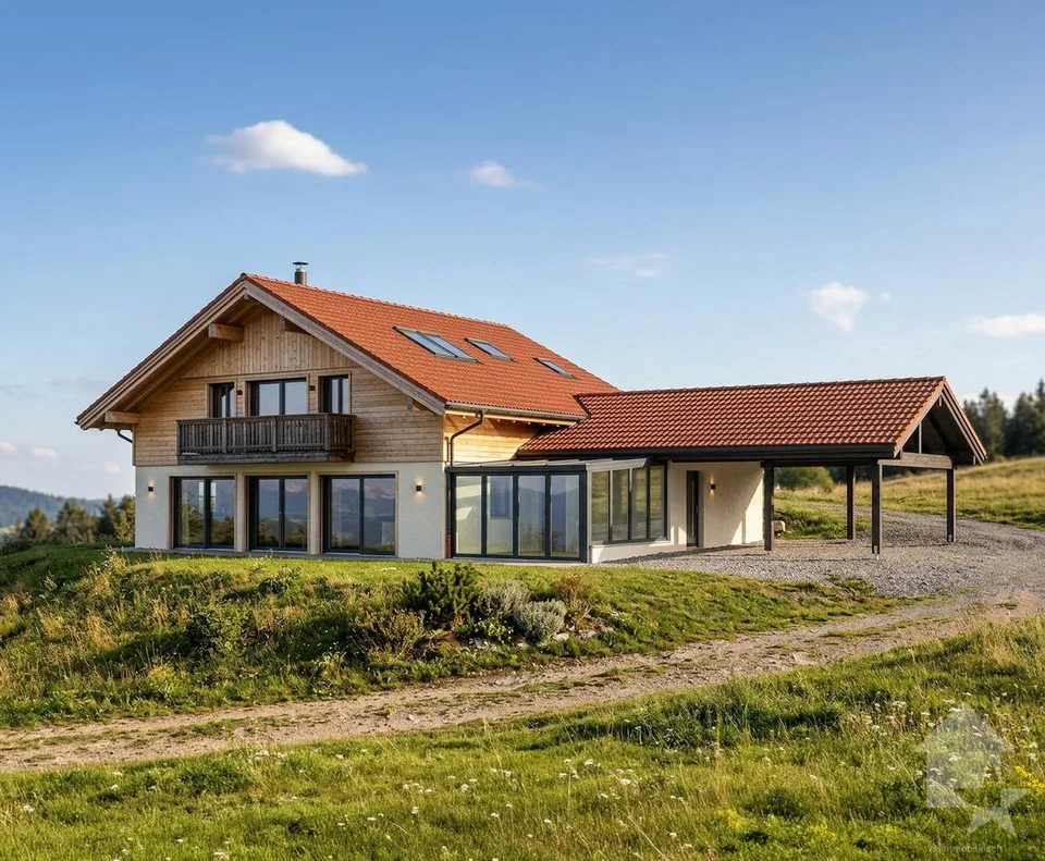 Magnifique chalet sur plan (permis en force)