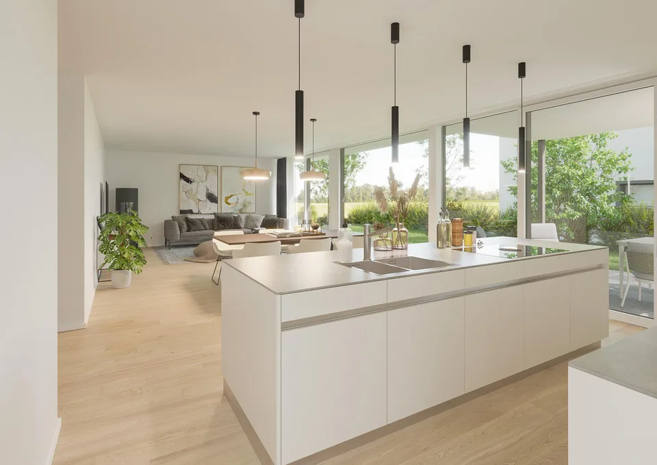 Construction neuve : Maison individuelle moderne avec garage en sous-sol à Möhlin