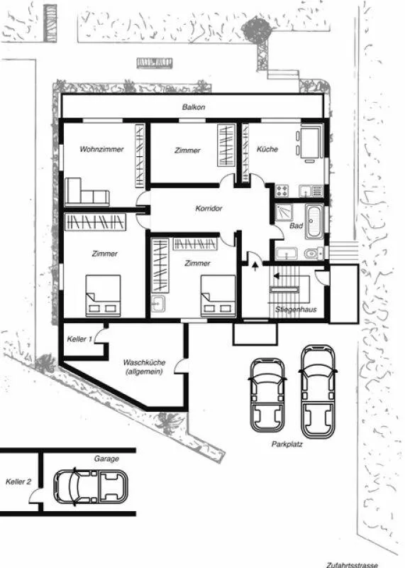 Schönegg sehr komfortable 4.5 Zimmerwohnung