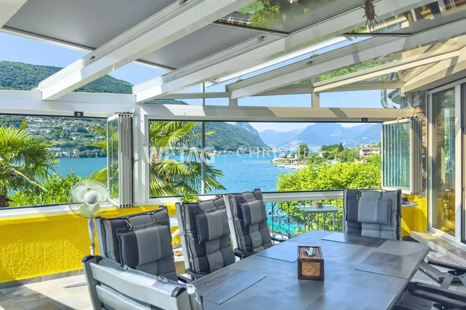 Lugano–Brusino Arsizio: Gemütliche Villa mit herrlichem Seeblick zu...
