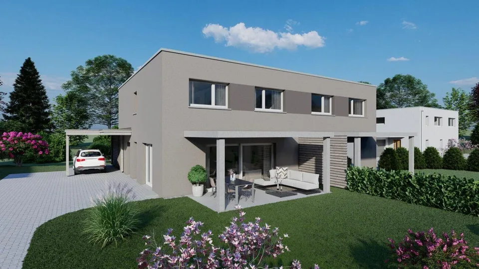 Doppeleinfamilienhaus mit Sicht in die Weinberge