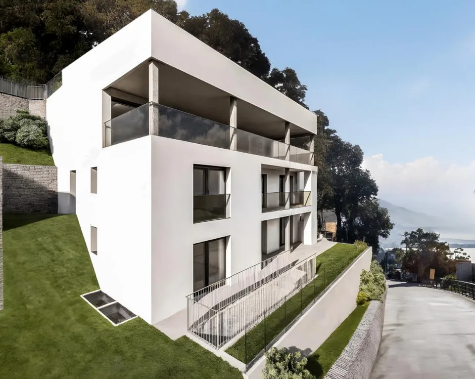 Esclusivo appartamento di 3.5 locali con terrazzo, giardino e vista lago