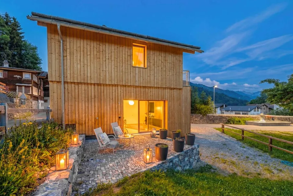 Ferienhaus mit Aussicht und moderner Architektur in Seewis