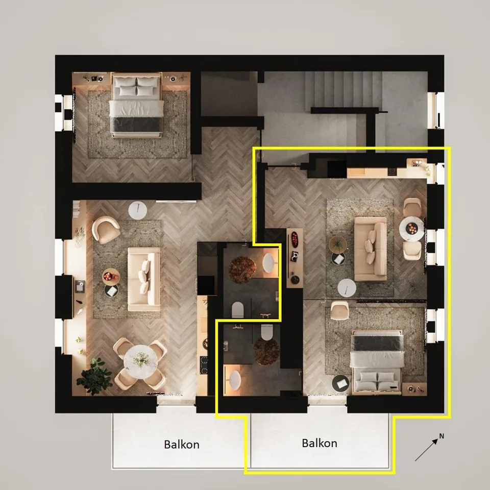Moderne, kernsanierte und vollmöblierte 2- 2.5-Zimmer-Appartements in Altstetten. – Foto 11 von 11