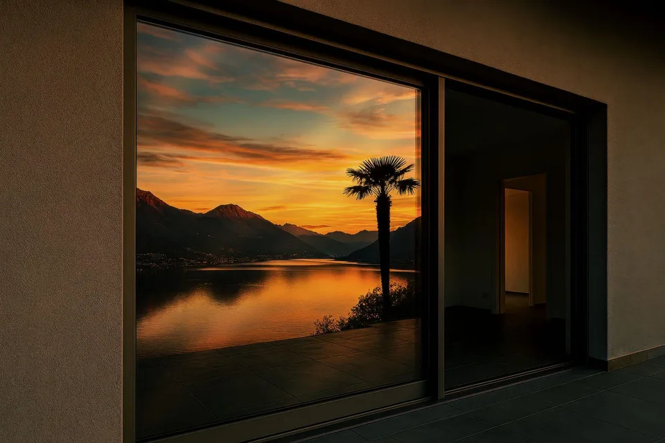 3.5 locali con terrazza vista lago e bosco – foto 9 di 9