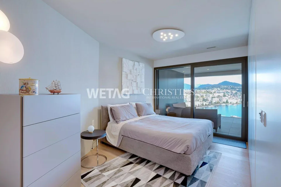 Appartement attique moderne à vendre à Lugano-Paradiso avec une vue splendide sur le lac, idéal également comme résidence secondaire. – photo 9 sur 13