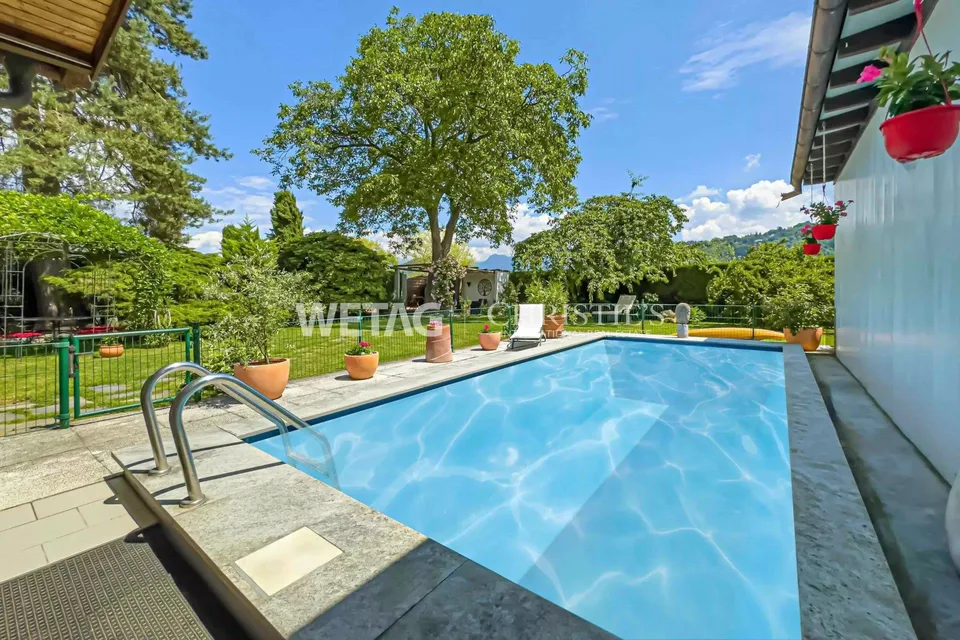 Lugano-Magliaso: bella villa nel verde, con piscina & vicino al lago di Lugano in vendita – foto 6 di 13