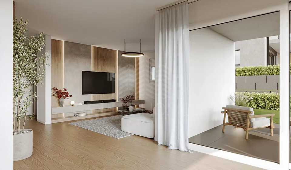 Construit Moderne avec Part de Jardin Spacieuse
