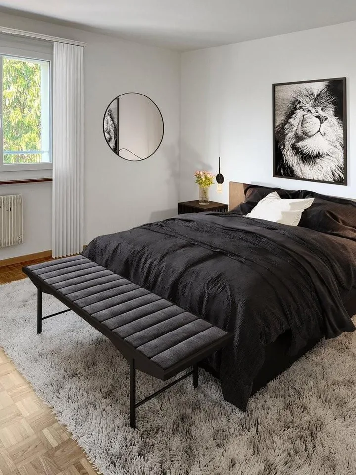 Vier-Zimmer-Wohnung im letzten Stock mit herrlicher freier Aussicht