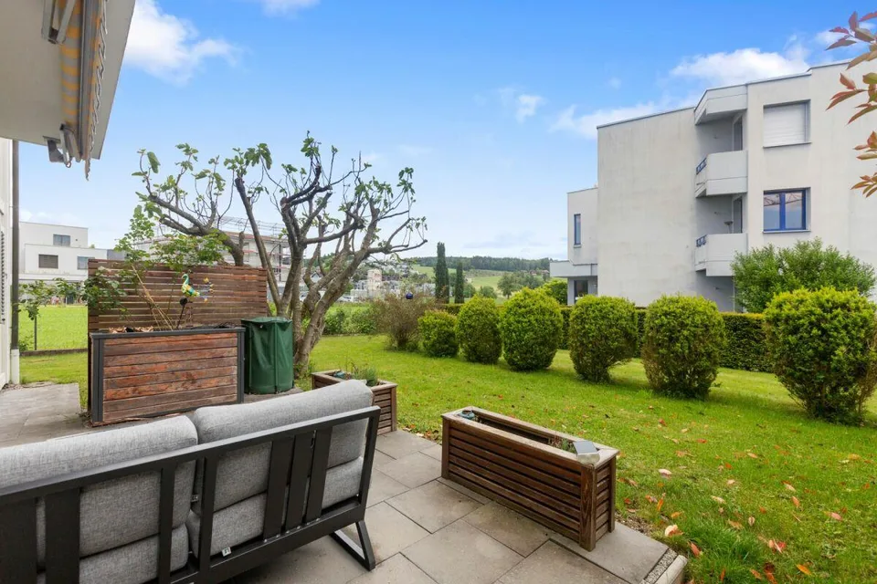 Charmante 3-Zimmer-Gartenwohnung mit sonnigem Sitzplatz und freiem ...