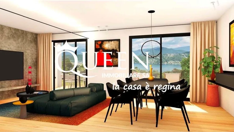 Vernate: nuova realizzazione, appartamento 3.5 locali, 130 mq, portico