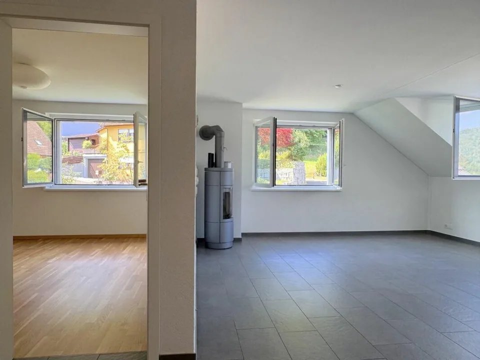 Affascinante e confortevole appartamento mansardato con vista panoramica fantastica
