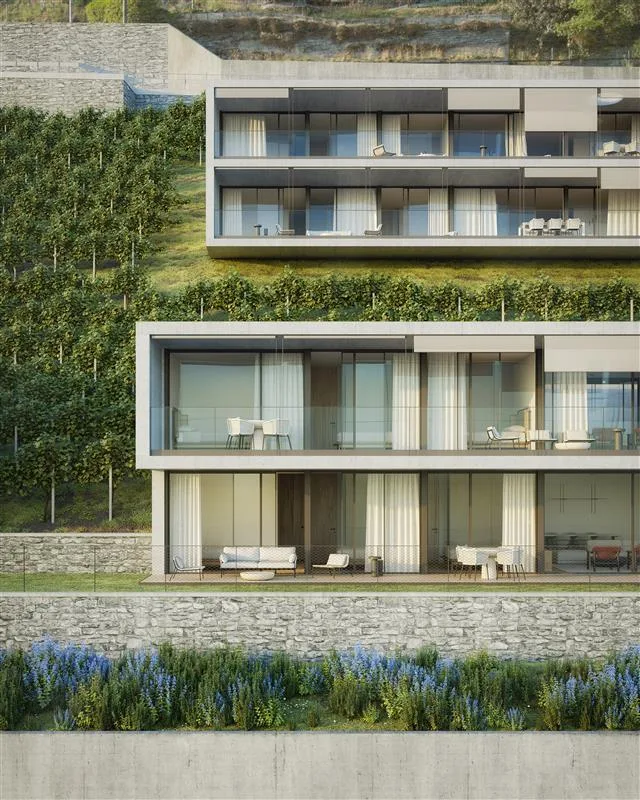 Residenzen Tendro - Exklusive Wohnungen mit Garten und Seeblick in Tenero-Contra (TI)