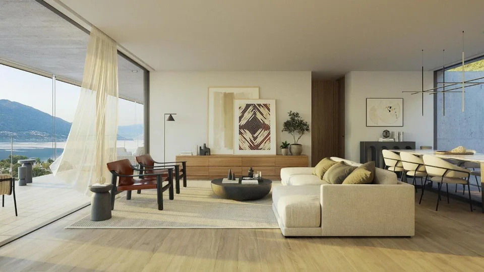 Residenzen Tendro - Exklusive Wohnungen mit Garten und Seeblick in Tenero-Contra (TI)