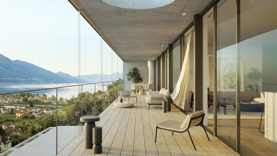 Residenzen Tendro - Exklusive Wohnungen mit Garten und Seeblick in Tenero-Contra (TI)