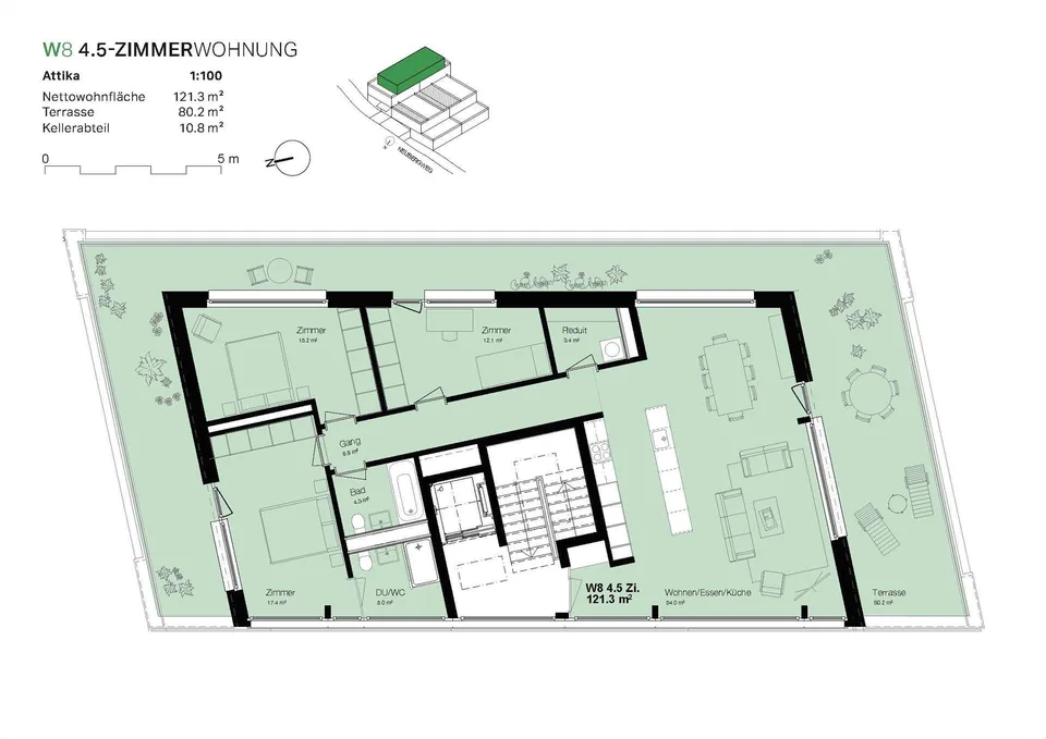 4.5 Zimmerwohnung in Therwil – Foto 7 von 7