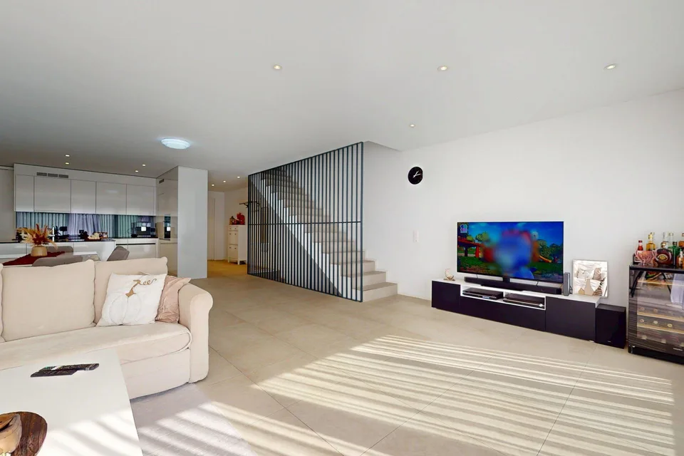 Modern single-family house with large garden