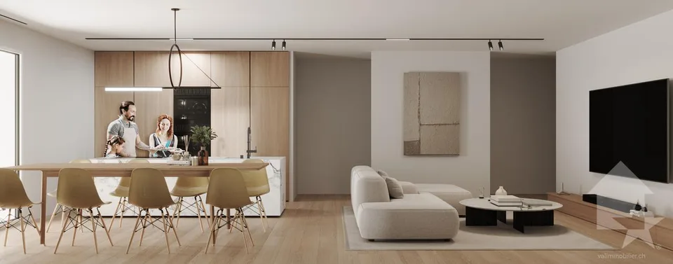 Appartement 2,5 pièces en attique