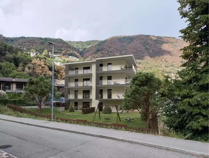Appartamento 2.5 locali con giardino privato in vendita a Vacallo