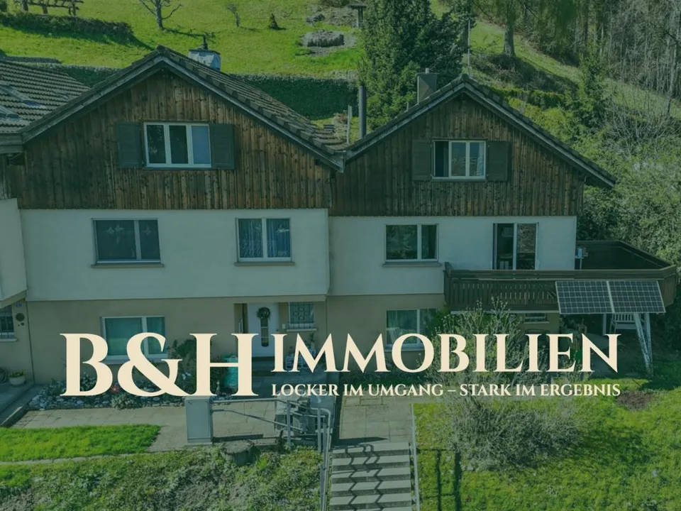 Eckreihenhaus mit unverbaubarer Aussicht, grosszügigem Balkon, erhö...