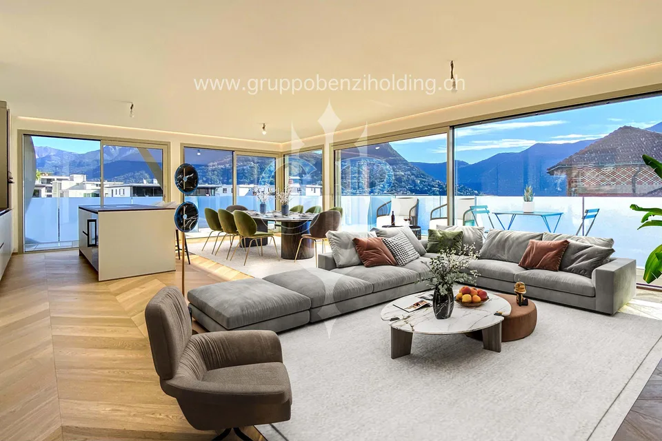 DIRETTAMENTE DAL PROMOTORE - Attico con vista lago e roof-top