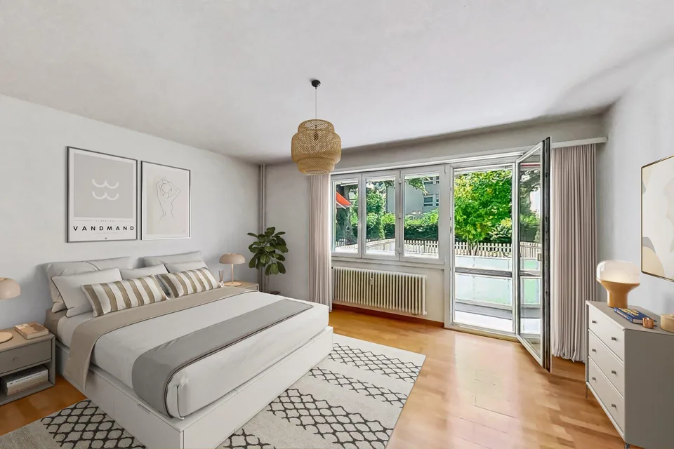 Grosszügige Parterre-Wohnung mit Terrasse – Foto 10 von 11