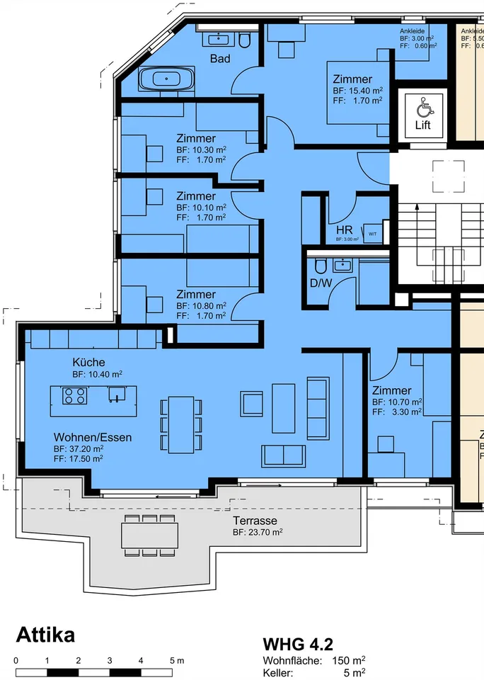 Appartamento moderno di 6,5 locali all'ultimo piano a Bülach – foto 7 di 11