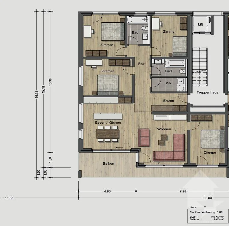 Nuovi appartamenti residenziali di 5,5 stanze – foto 12 di 13