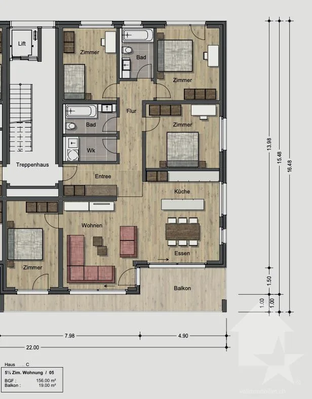 Nuovi appartamenti residenziali di 5,5 stanze – foto 11 di 13