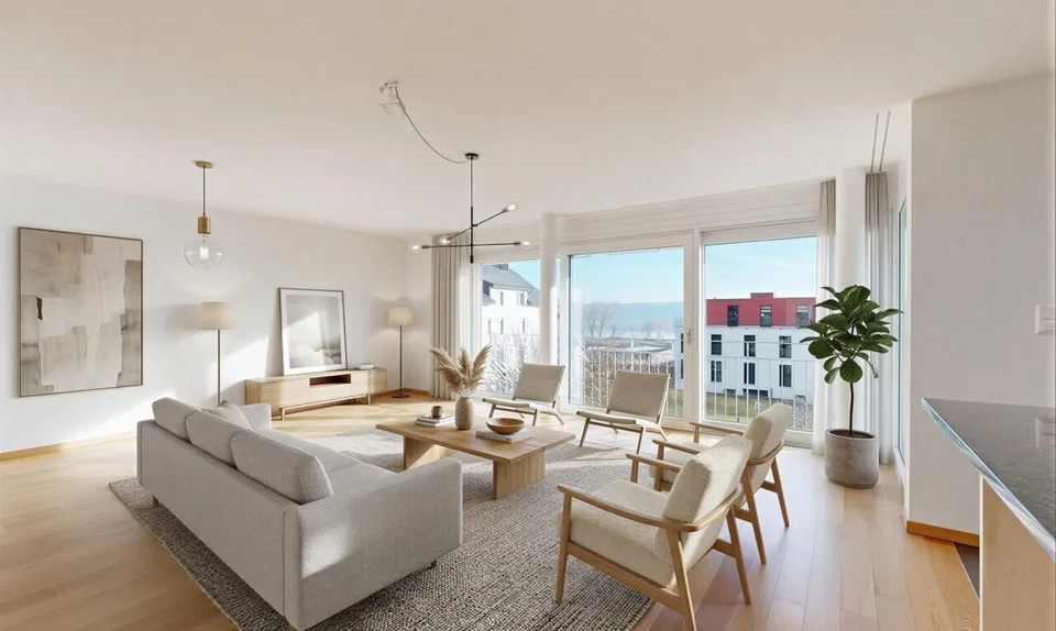 Appartement rénové avec vue sur le lac!