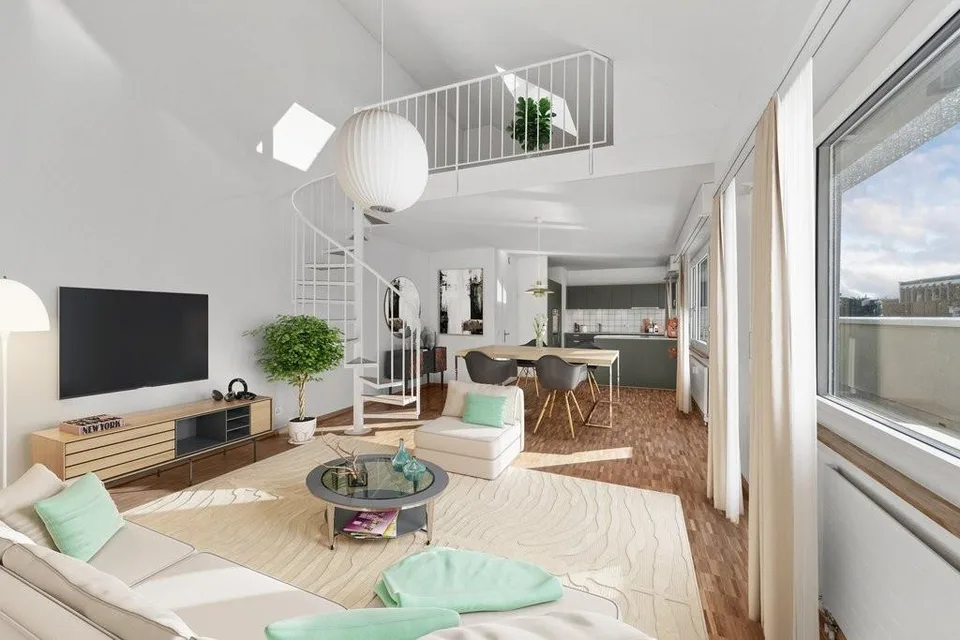 Appartamento attico esclusivo vicino al Reno con terrazza spaziosa