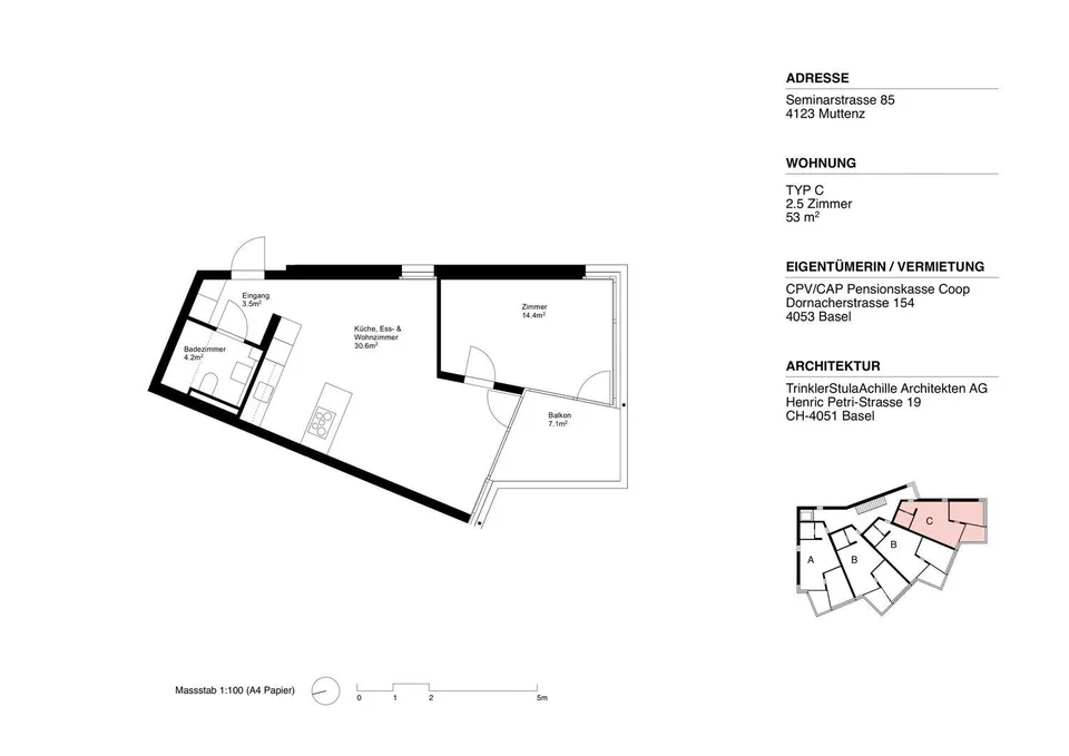 Vivere moderno nel verde Muttenz!