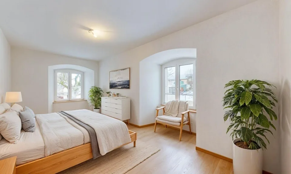 Superbe appartement de 3.5p orienté sud-ouest dans bâtiment historique – Foto 9 von 21