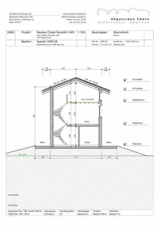 Snowstar Zen Lauinen Saas-Grund Construction neuve 2026/27. Maison individuelle attractive dans un environnement vert. Résidence principale. Comprend 2 places de parking. – photo 9 sur 13