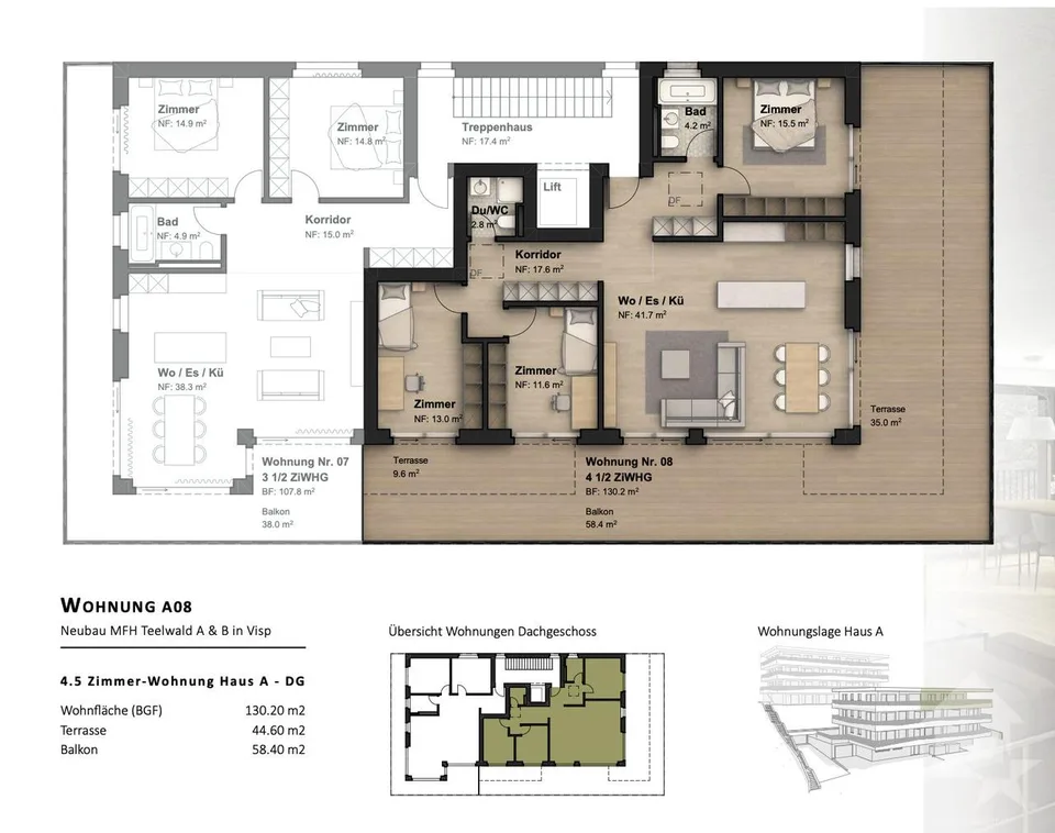 Appartamento nuovo di 4,5 stanze in posizione privilegiata – foto 11 di 12
