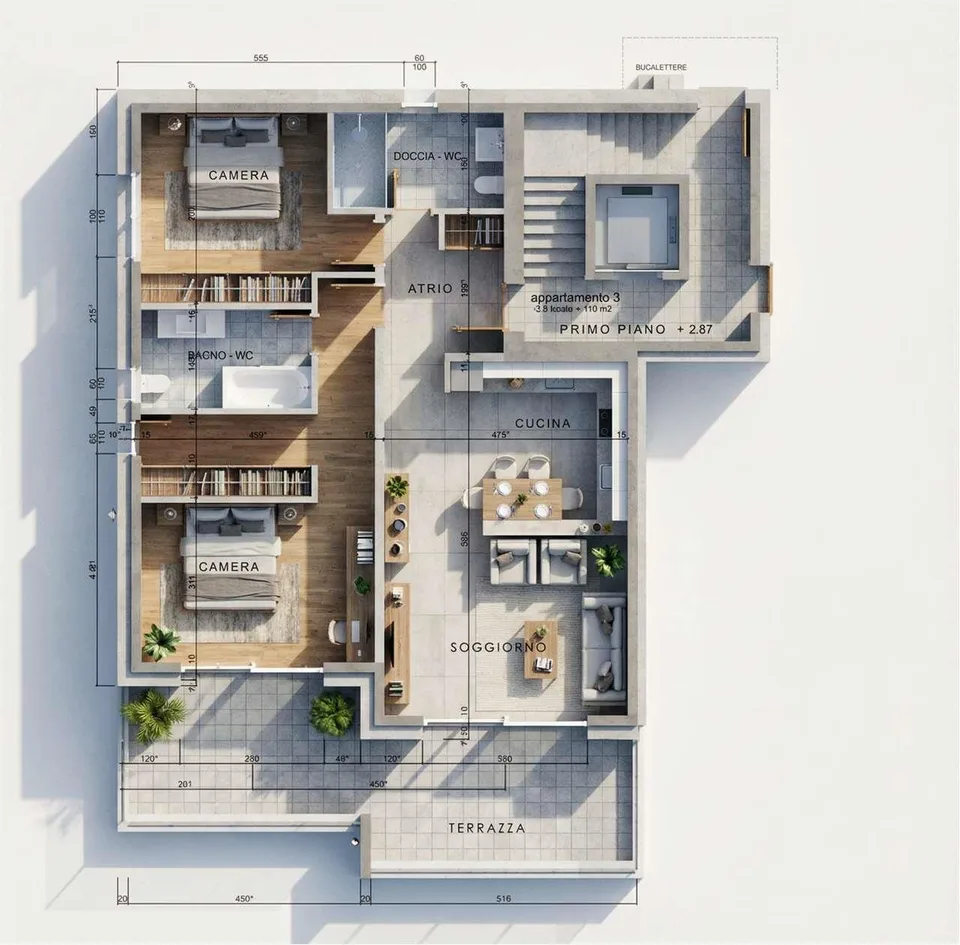 Vendesi Appartamento 3.5 con giardino, a Comano, Residenza di Pregio