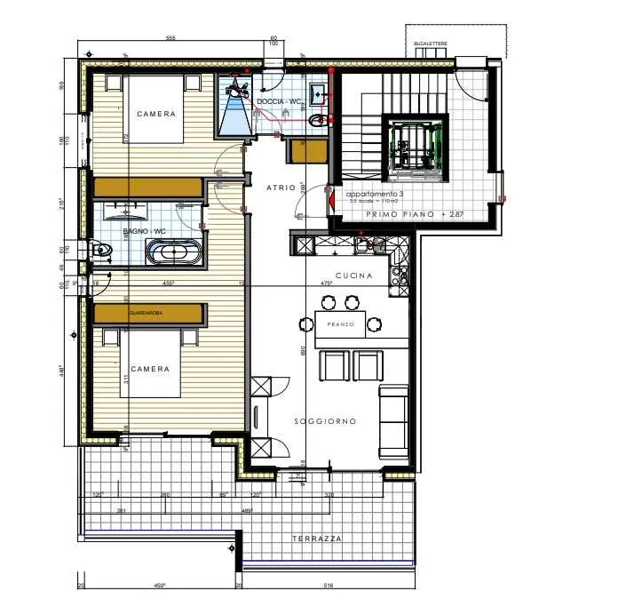 Wohnung 3.5 mit Garten in Comano, exklusive Residenz