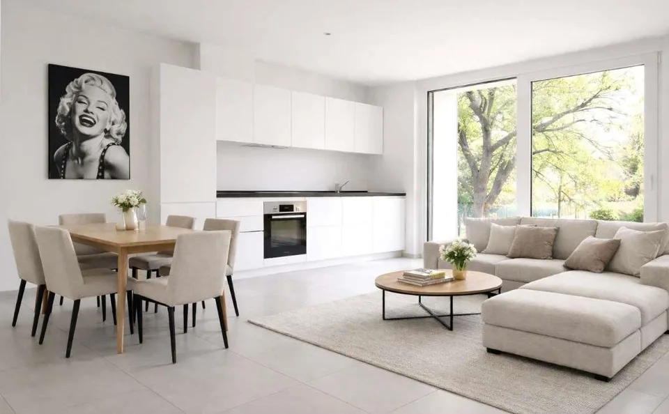 Appartement raffiné neuf avec jardin privé exclusif
