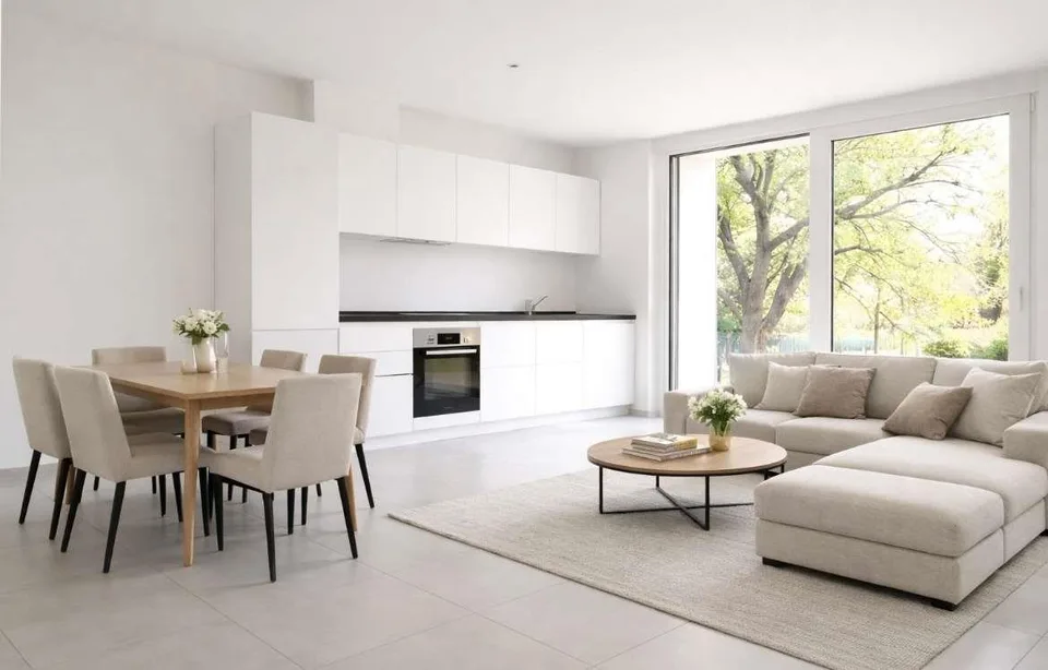 Appartement raffiné neuf avec jardin privé exclusif