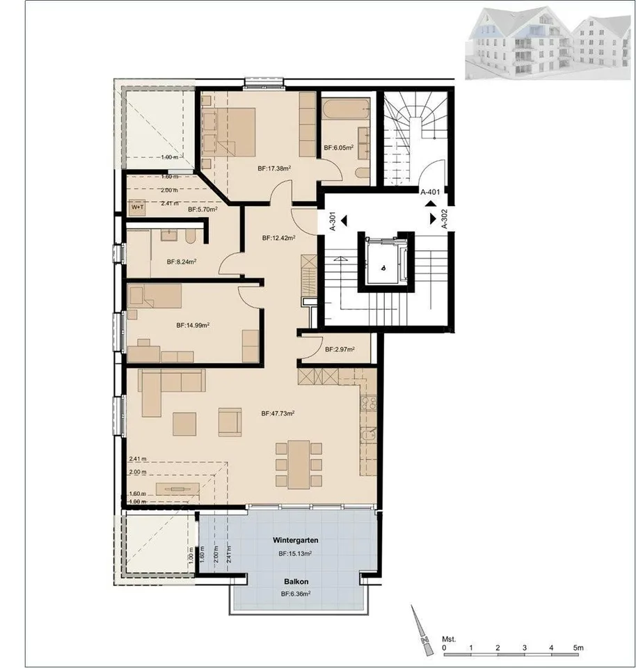 Appartement 3,5 pièces avec feeling de loft !