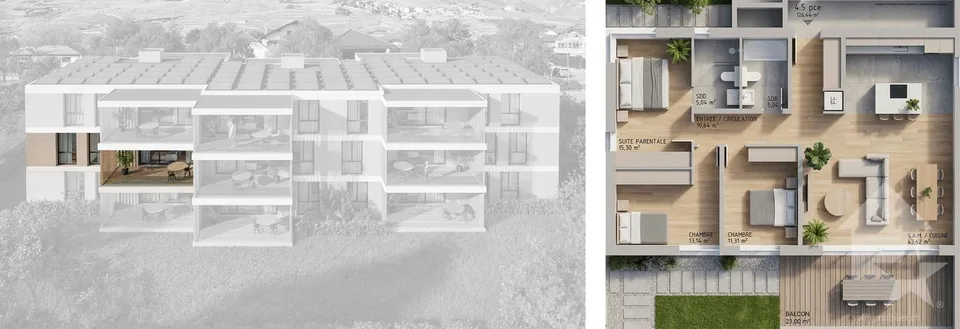 Appartamento 4.5 locali - Lotto A2 - I giardini di Plan-Conthey – foto 11 di 11
