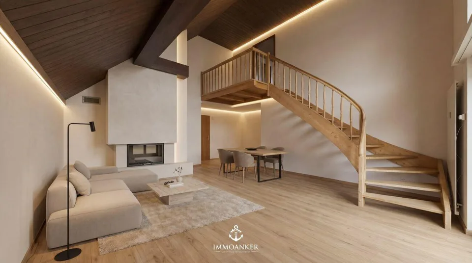 Charmante 4.5-Zimmer-Wohnung mit Cheminée & hohen Decken - Mit indi...