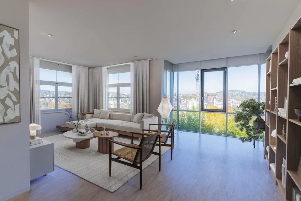 Moderne Loftwohnung mit Panoramasicht über St. Gallen