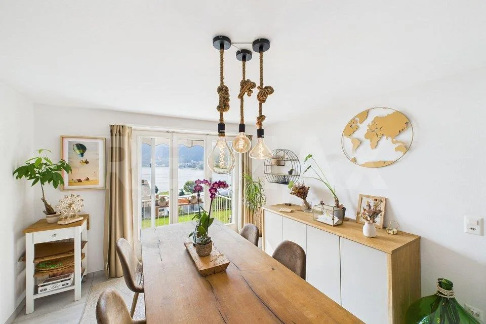 Vicino a Lugano - Appartamento con vista lago, giardino e in pochi ...