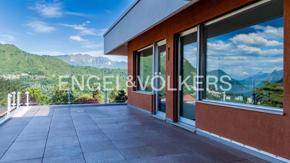 Oasi di pace con terrazzo e vista lago a Montagnola – foto 12 di 13