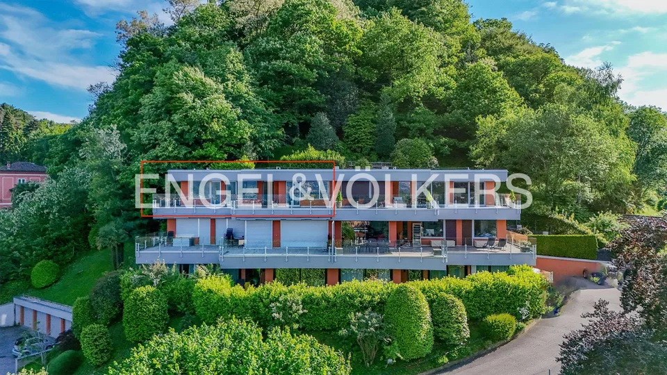 Oase der Ruhe mit Terrasse und Seeblick in Montagnola