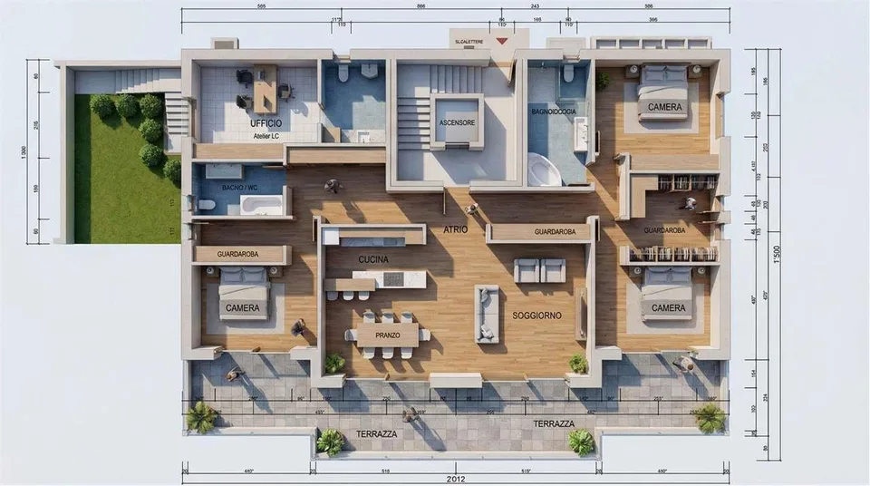 Vendesi appartamento Piano Terra, 7 locali con giardino privato a Coma