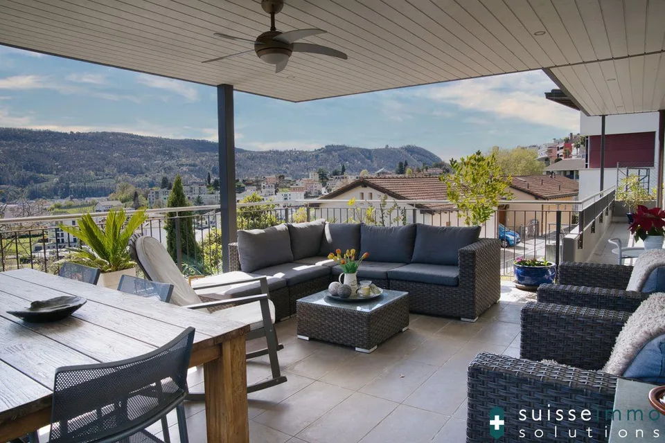 Maison unifamiliale immergée dans le vert avec vue panoramique et grande terrasse à Vacallo – photo 12 sur 13
