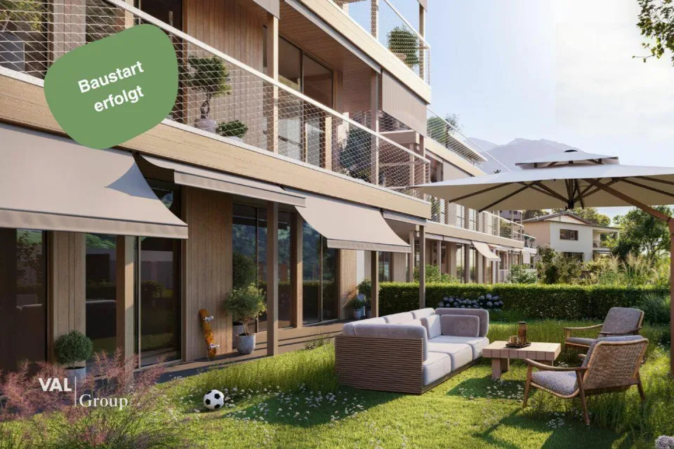 Moderne 3.5 Zimmerwohnung an erhöhter Lage mit Blick auf das Rhonetal
