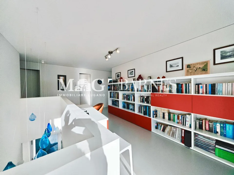 Lugano, Dino: Villa moderna con giardino, terrazze e vista aperta – photo 9 sur 20